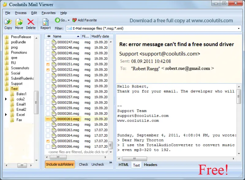 linux view outlook msg file